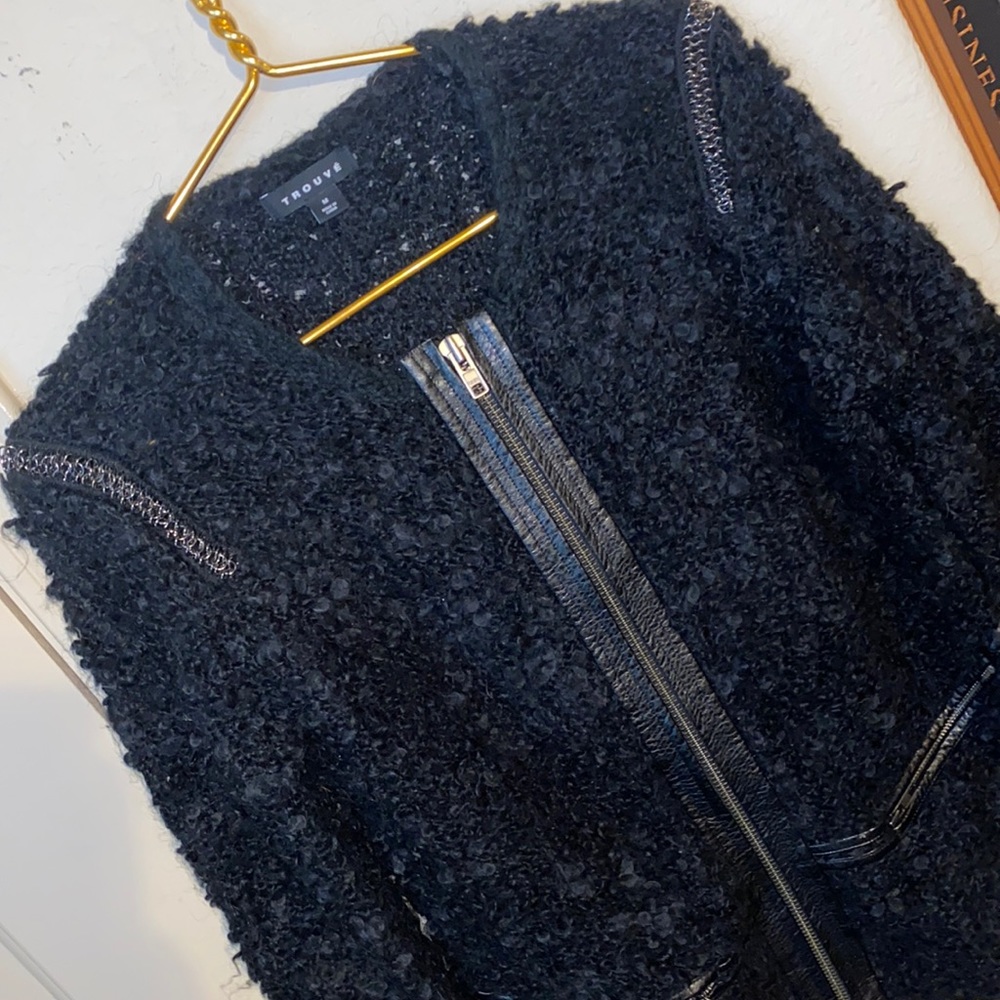 TROUVÉ for Nordstrom M zip sweater